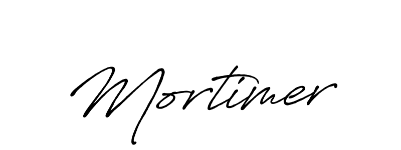 Mortimer stylish signature style. Best Handwritten Sign (Antro_Vectra_Bolder) for my name. Handwritten Signature Collection Ideas for my name Mortimer. Mortimer signature style 7 images and pictures png