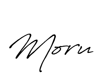It looks lik you need a new signature style for name Moru. Design unique handwritten (Antro_Vectra_Bolder) signature with our free signature maker in just a few clicks. Moru signature style 7 images and pictures png