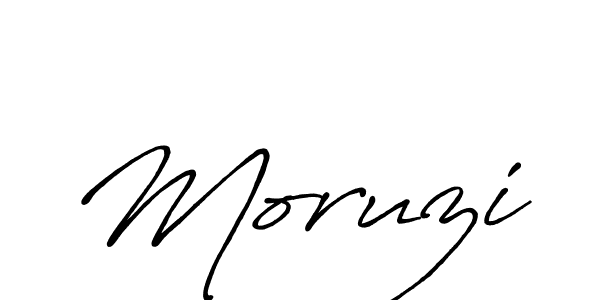 Antro_Vectra_Bolder is a professional signature style that is perfect for those who want to add a touch of class to their signature. It is also a great choice for those who want to make their signature more unique. Get Moruzi name to fancy signature for free. Moruzi signature style 7 images and pictures png