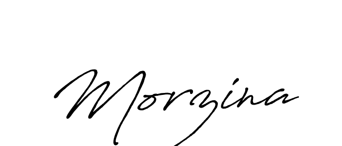 How to make Morzina name signature. Use Antro_Vectra_Bolder style for creating short signs online. This is the latest handwritten sign. Morzina signature style 7 images and pictures png