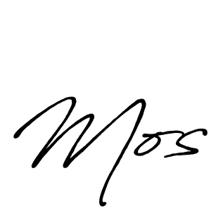 How to make Mos signature? Antro_Vectra_Bolder is a professional autograph style. Create handwritten signature for Mos name. Mos signature style 7 images and pictures png