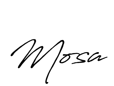 Also we have Mosa name is the best signature style. Create professional handwritten signature collection using Antro_Vectra_Bolder autograph style. Mosa signature style 7 images and pictures png