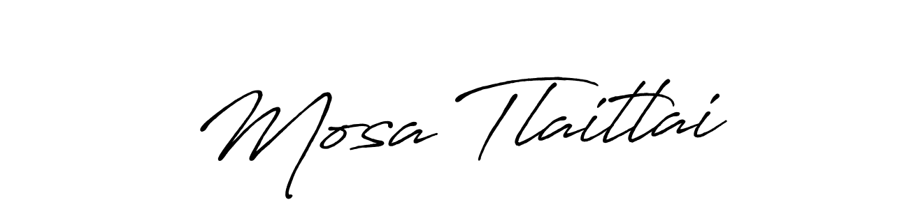 Also we have Mosa Tlaitlai name is the best signature style. Create professional handwritten signature collection using Antro_Vectra_Bolder autograph style. Mosa Tlaitlai signature style 7 images and pictures png