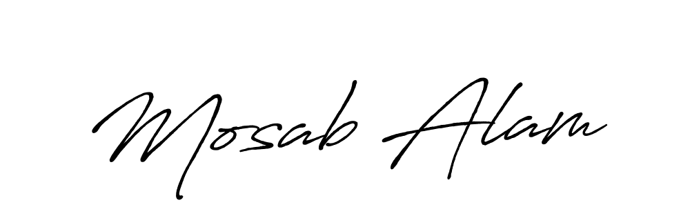 It looks lik you need a new signature style for name Mosab Alam. Design unique handwritten (Antro_Vectra_Bolder) signature with our free signature maker in just a few clicks. Mosab Alam signature style 7 images and pictures png