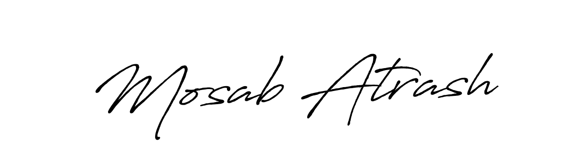 How to Draw Mosab Atrash signature style? Antro_Vectra_Bolder is a latest design signature styles for name Mosab Atrash. Mosab Atrash signature style 7 images and pictures png