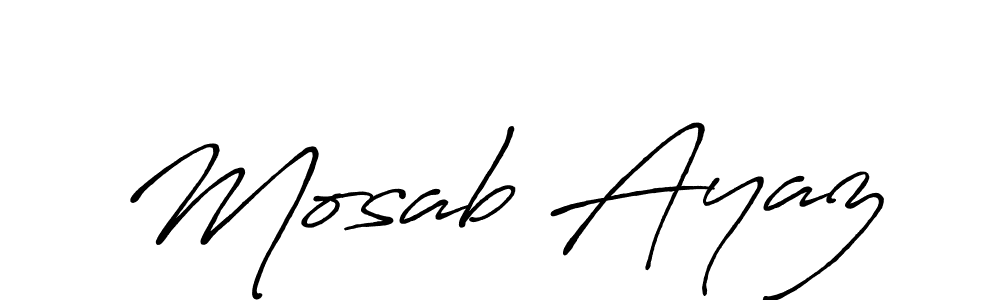 You can use this online signature creator to create a handwritten signature for the name Mosab Ayaz. This is the best online autograph maker. Mosab Ayaz signature style 7 images and pictures png