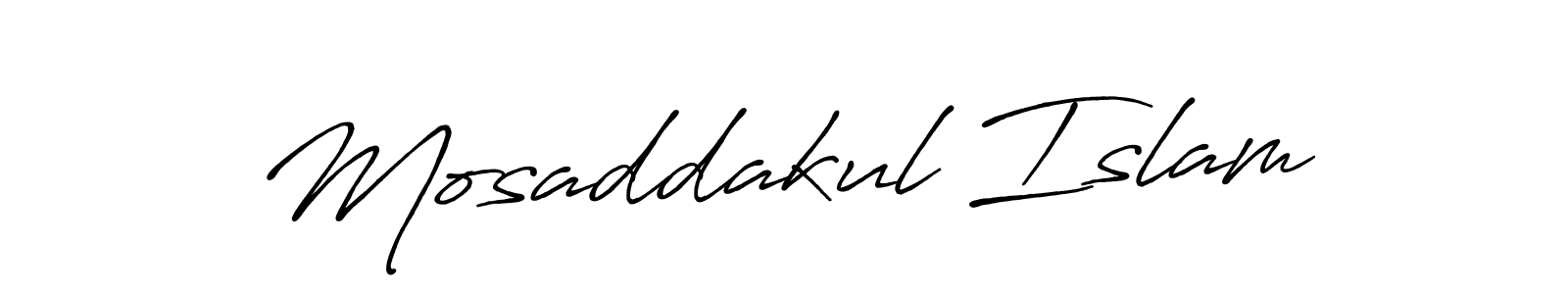 Mosaddakul Islam stylish signature style. Best Handwritten Sign (Antro_Vectra_Bolder) for my name. Handwritten Signature Collection Ideas for my name Mosaddakul Islam. Mosaddakul Islam signature style 7 images and pictures png