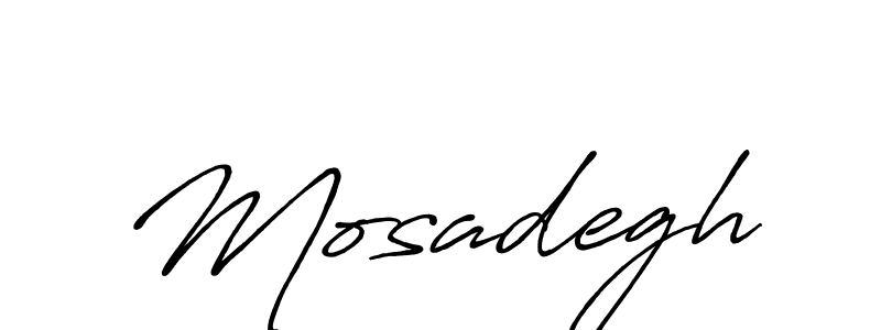 How to make Mosadegh signature? Antro_Vectra_Bolder is a professional autograph style. Create handwritten signature for Mosadegh name. Mosadegh signature style 7 images and pictures png