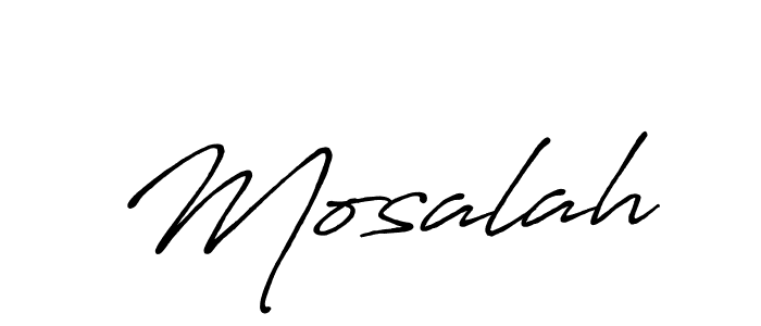 Use a signature maker to create a handwritten signature online. With this signature software, you can design (Antro_Vectra_Bolder) your own signature for name Mosalah. Mosalah signature style 7 images and pictures png