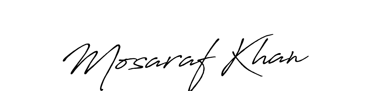 Also You can easily find your signature by using the search form. We will create Mosaraf Khan name handwritten signature images for you free of cost using Antro_Vectra_Bolder sign style. Mosaraf Khan signature style 7 images and pictures png