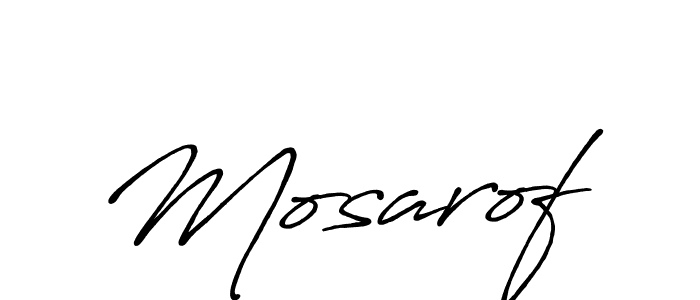 How to make Mosarof signature? Antro_Vectra_Bolder is a professional autograph style. Create handwritten signature for Mosarof name. Mosarof signature style 7 images and pictures png