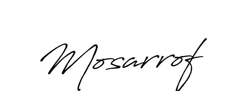 Mosarrof stylish signature style. Best Handwritten Sign (Antro_Vectra_Bolder) for my name. Handwritten Signature Collection Ideas for my name Mosarrof. Mosarrof signature style 7 images and pictures png