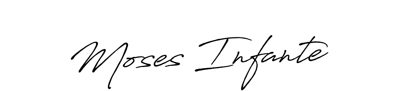 You should practise on your own different ways (Antro_Vectra_Bolder) to write your name (Moses Infante) in signature. don't let someone else do it for you. Moses Infante signature style 7 images and pictures png