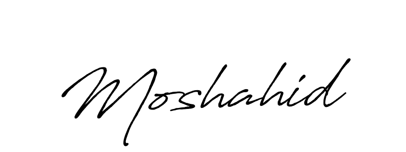 Moshahid stylish signature style. Best Handwritten Sign (Antro_Vectra_Bolder) for my name. Handwritten Signature Collection Ideas for my name Moshahid. Moshahid signature style 7 images and pictures png