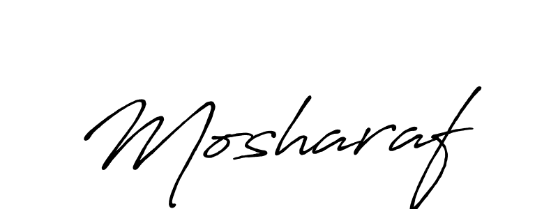 Mosharaf stylish signature style. Best Handwritten Sign (Antro_Vectra_Bolder) for my name. Handwritten Signature Collection Ideas for my name Mosharaf. Mosharaf signature style 7 images and pictures png