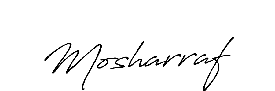 The best way (Antro_Vectra_Bolder) to make a short signature is to pick only two or three words in your name. The name Mosharraf include a total of six letters. For converting this name. Mosharraf signature style 7 images and pictures png