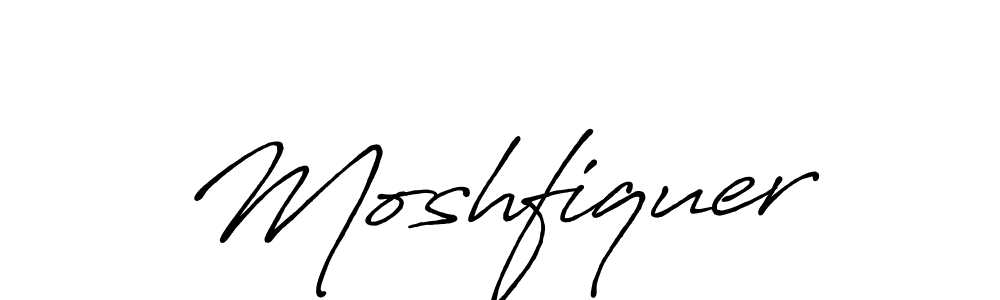 Design your own signature with our free online signature maker. With this signature software, you can create a handwritten (Antro_Vectra_Bolder) signature for name Moshfiquer. Moshfiquer signature style 7 images and pictures png