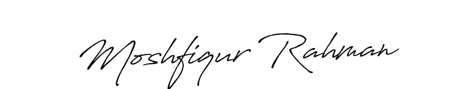 Make a beautiful signature design for name Moshfiqur Rahman. With this signature (Antro_Vectra_Bolder) style, you can create a handwritten signature for free. Moshfiqur Rahman signature style 7 images and pictures png