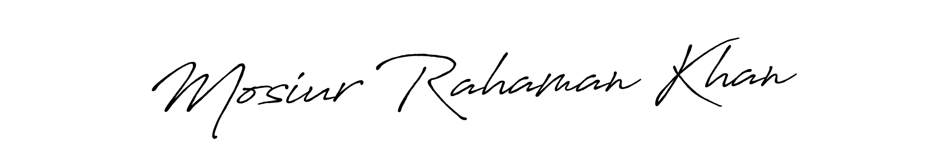 Antro_Vectra_Bolder is a professional signature style that is perfect for those who want to add a touch of class to their signature. It is also a great choice for those who want to make their signature more unique. Get Mosiur Rahaman Khan name to fancy signature for free. Mosiur Rahaman Khan signature style 7 images and pictures png