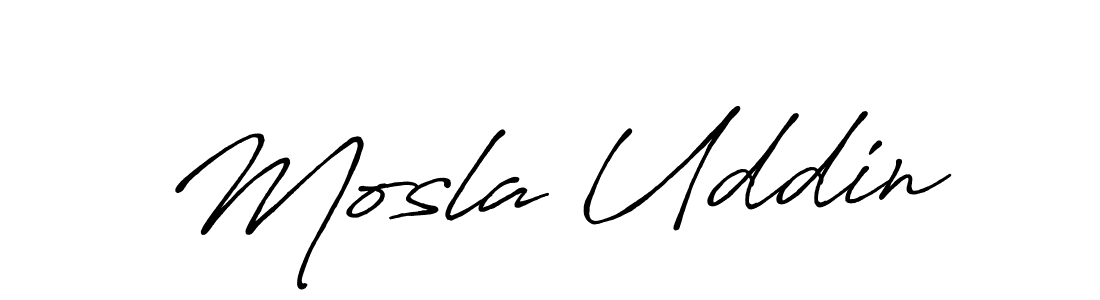 Mosla Uddin stylish signature style. Best Handwritten Sign (Antro_Vectra_Bolder) for my name. Handwritten Signature Collection Ideas for my name Mosla Uddin. Mosla Uddin signature style 7 images and pictures png