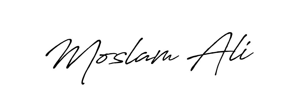 How to Draw Moslam Ali signature style? Antro_Vectra_Bolder is a latest design signature styles for name Moslam Ali. Moslam Ali signature style 7 images and pictures png