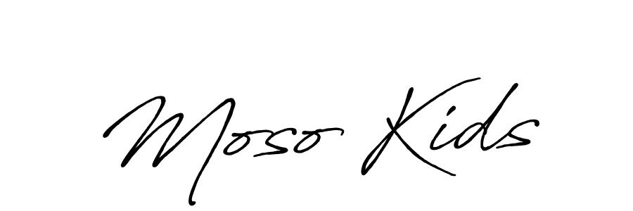 Use a signature maker to create a handwritten signature online. With this signature software, you can design (Antro_Vectra_Bolder) your own signature for name Moso Kids. Moso Kids signature style 7 images and pictures png