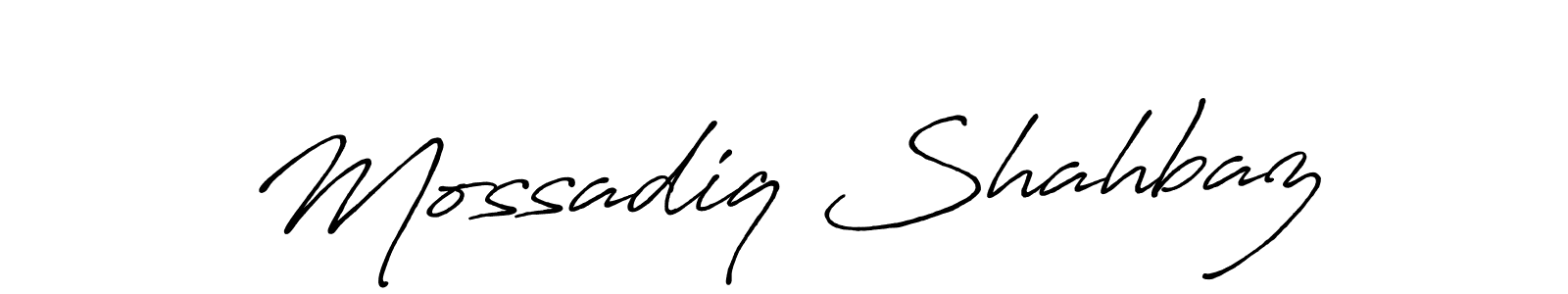 You can use this online signature creator to create a handwritten signature for the name Mossadiq Shahbaz. This is the best online autograph maker. Mossadiq Shahbaz signature style 7 images and pictures png