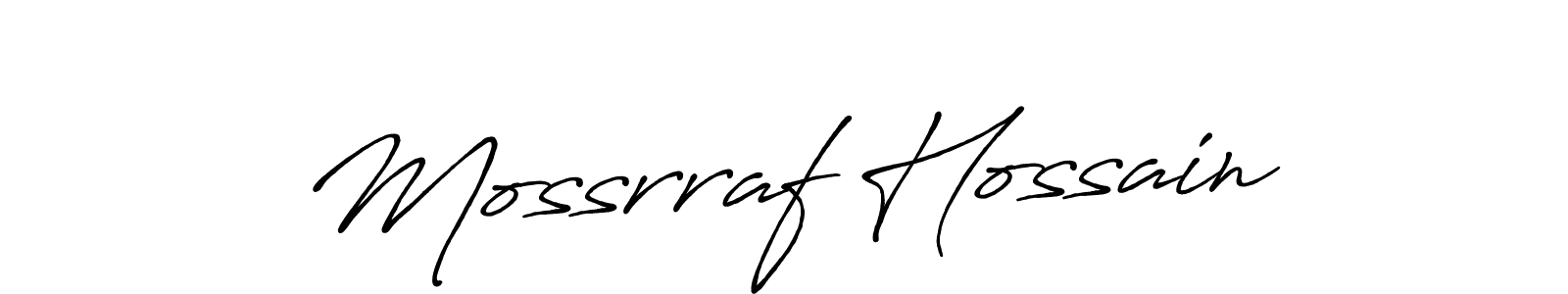 Make a beautiful signature design for name Mossrraf Hossain. Use this online signature maker to create a handwritten signature for free. Mossrraf Hossain signature style 7 images and pictures png