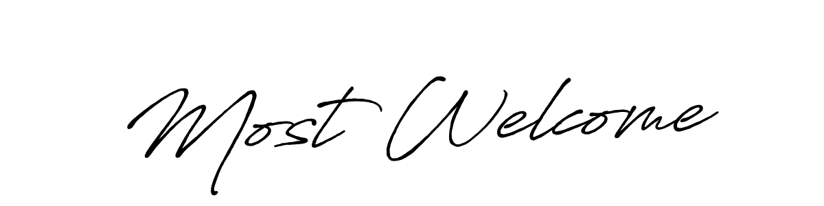 Make a beautiful signature design for name Most Welcome. Use this online signature maker to create a handwritten signature for free. Most Welcome signature style 7 images and pictures png