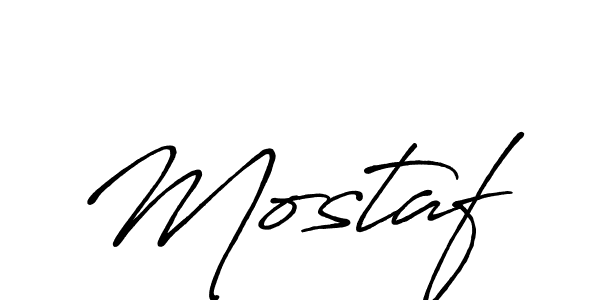 Create a beautiful signature design for name Mostaf. With this signature (Antro_Vectra_Bolder) fonts, you can make a handwritten signature for free. Mostaf signature style 7 images and pictures png