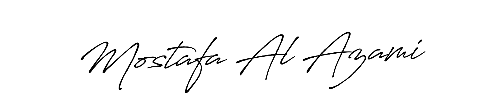 Mostafa Al Azami stylish signature style. Best Handwritten Sign (Antro_Vectra_Bolder) for my name. Handwritten Signature Collection Ideas for my name Mostafa Al Azami. Mostafa Al Azami signature style 7 images and pictures png