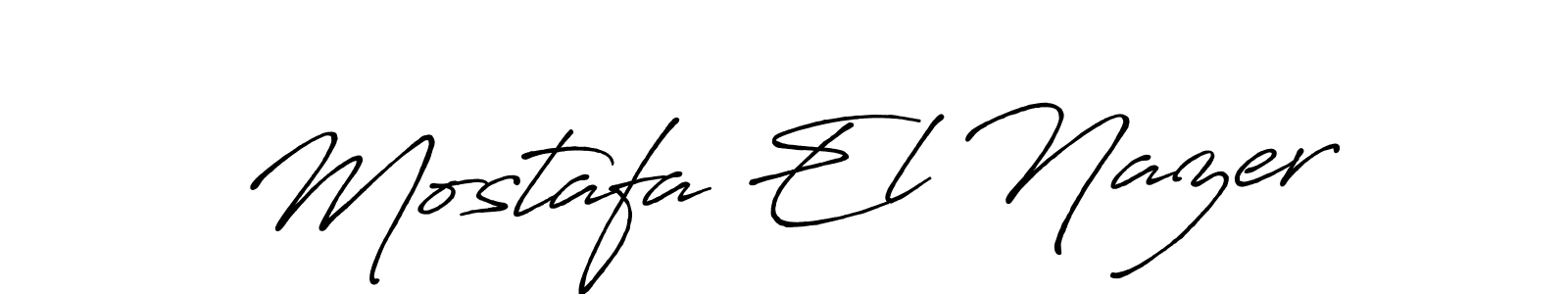 How to Draw Mostafa El Nazer signature style? Antro_Vectra_Bolder is a latest design signature styles for name Mostafa El Nazer. Mostafa El Nazer signature style 7 images and pictures png