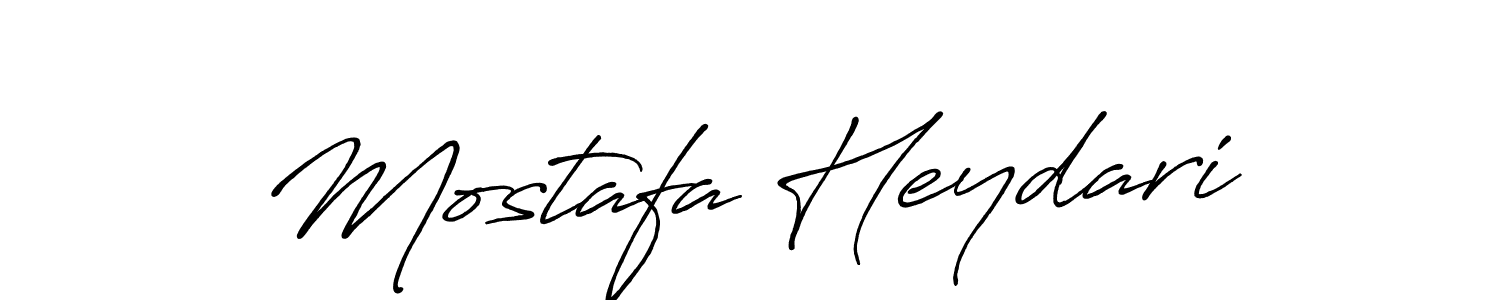 Mostafa Heydari stylish signature style. Best Handwritten Sign (Antro_Vectra_Bolder) for my name. Handwritten Signature Collection Ideas for my name Mostafa Heydari. Mostafa Heydari signature style 7 images and pictures png