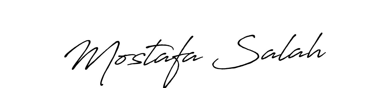 Mostafa Salah stylish signature style. Best Handwritten Sign (Antro_Vectra_Bolder) for my name. Handwritten Signature Collection Ideas for my name Mostafa Salah. Mostafa Salah signature style 7 images and pictures png