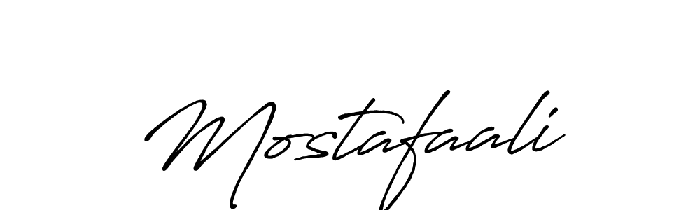 Make a beautiful signature design for name Mostafaali. With this signature (Antro_Vectra_Bolder) style, you can create a handwritten signature for free. Mostafaali signature style 7 images and pictures png