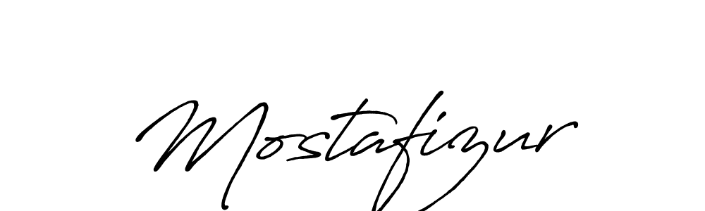 Create a beautiful signature design for name Mostafizur. With this signature (Antro_Vectra_Bolder) fonts, you can make a handwritten signature for free. Mostafizur signature style 7 images and pictures png