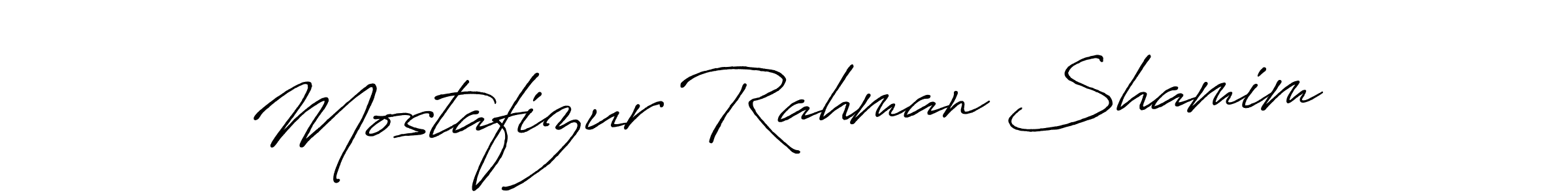 Design your own signature with our free online signature maker. With this signature software, you can create a handwritten (Antro_Vectra_Bolder) signature for name Mostafizur Rahman Shamim. Mostafizur Rahman Shamim signature style 7 images and pictures png