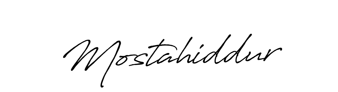 It looks lik you need a new signature style for name Mostahiddur. Design unique handwritten (Antro_Vectra_Bolder) signature with our free signature maker in just a few clicks. Mostahiddur signature style 7 images and pictures png
