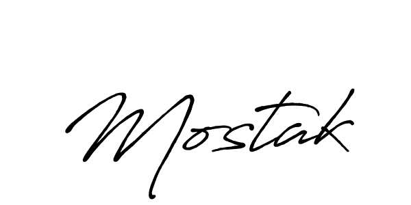 Mostak stylish signature style. Best Handwritten Sign (Antro_Vectra_Bolder) for my name. Handwritten Signature Collection Ideas for my name Mostak. Mostak signature style 7 images and pictures png