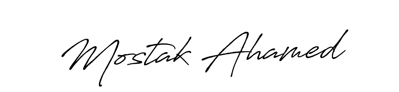 Make a short Mostak Ahamed signature style. Manage your documents anywhere anytime using Antro_Vectra_Bolder. Create and add eSignatures, submit forms, share and send files easily. Mostak Ahamed signature style 7 images and pictures png