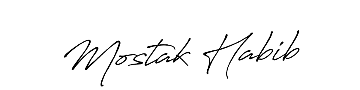 if you are searching for the best signature style for your name Mostak Habib. so please give up your signature search. here we have designed multiple signature styles  using Antro_Vectra_Bolder. Mostak Habib signature style 7 images and pictures png