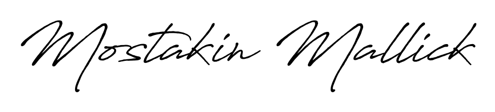 Explore multiple handwriting variations for Mostakin Mallick including this stunning Antro_Vectra_Bolder design. Free to use across all platforms. Mostakin Mallick signature style 7 images and pictures png