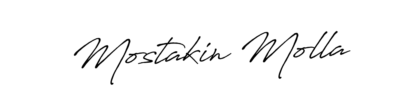 Also we have Mostakin Molla name is the best signature style. Create professional handwritten signature collection using Antro_Vectra_Bolder autograph style. Mostakin Molla signature style 7 images and pictures png