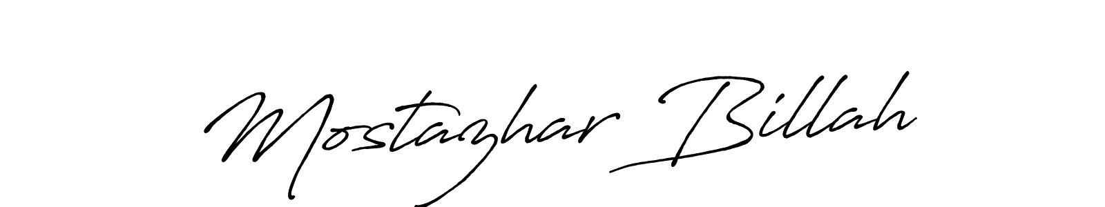 It looks lik you need a new signature style for name Mostazhar Billah. Design unique handwritten (Antro_Vectra_Bolder) signature with our free signature maker in just a few clicks. Mostazhar Billah signature style 7 images and pictures png