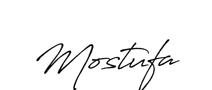 Create a beautiful signature design for name Mostufa. With this signature (Antro_Vectra_Bolder) fonts, you can make a handwritten signature for free. Mostufa signature style 7 images and pictures png