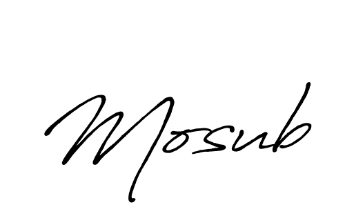 Similarly Antro_Vectra_Bolder is the best handwritten signature design. Signature creator online .You can use it as an online autograph creator for name Mosub. Mosub signature style 7 images and pictures png