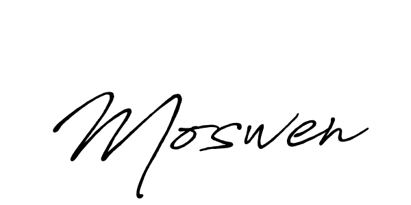 It looks lik you need a new signature style for name Moswen. Design unique handwritten (Antro_Vectra_Bolder) signature with our free signature maker in just a few clicks. Moswen signature style 7 images and pictures png