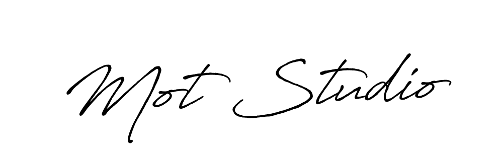 Create a beautiful signature design for name Mot Studio. With this signature (Antro_Vectra_Bolder) fonts, you can make a handwritten signature for free. Mot Studio signature style 7 images and pictures png