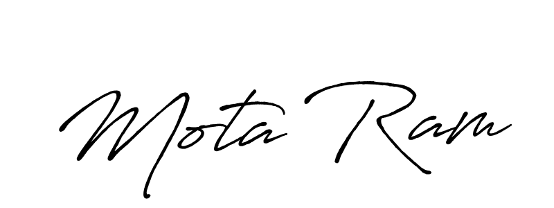 Also we have Mota Ram name is the best signature style. Create professional handwritten signature collection using Antro_Vectra_Bolder autograph style. Mota Ram signature style 7 images and pictures png