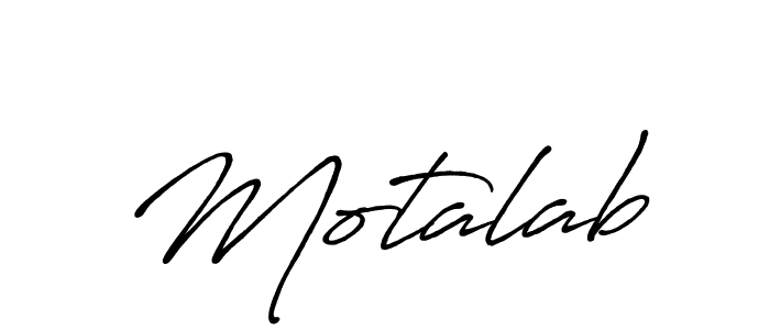 How to make Motalab name signature. Use Antro_Vectra_Bolder style for creating short signs online. This is the latest handwritten sign. Motalab signature style 7 images and pictures png